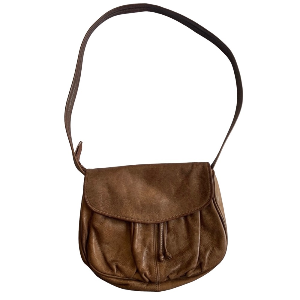 Brown Leather Hobo Shoulder Bag